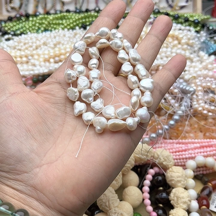 玛瑙/玉髓珠宝半成品未镶嵌一条巴洛克珍珠