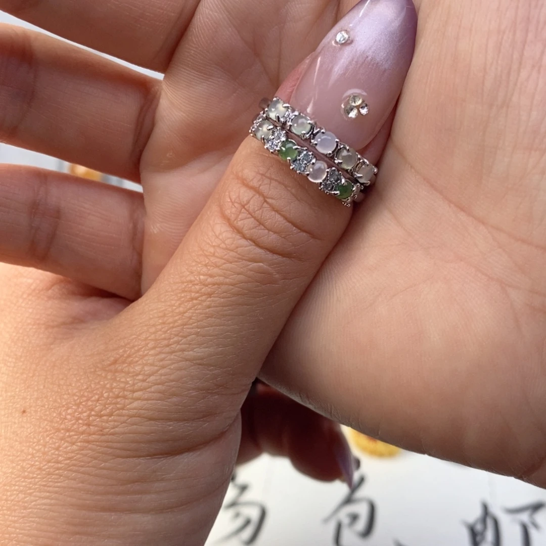 真***a翡翠未镶嵌戒指缅甸