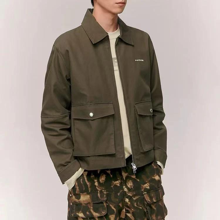 字母刺绣简约夹克外套（25010903）