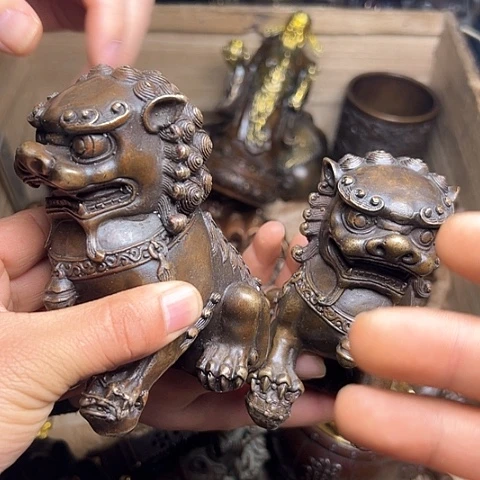 铜制工艺把玩摆件