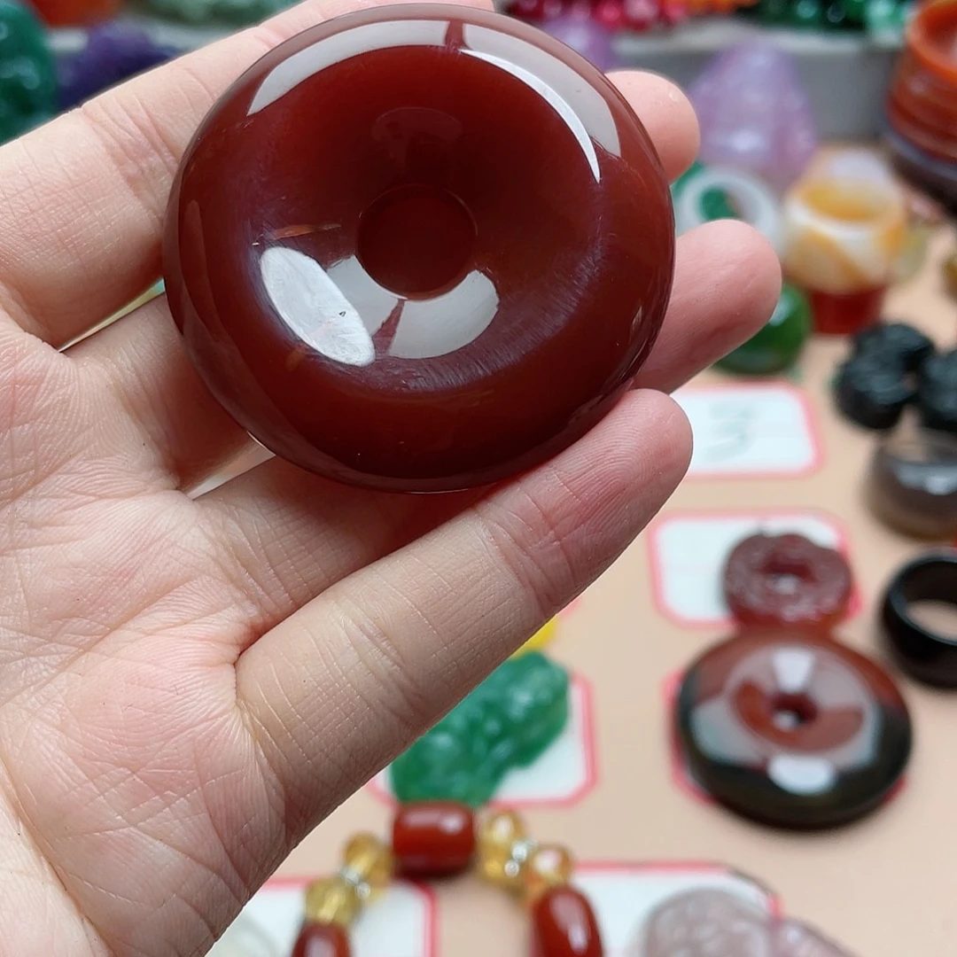 玛瑙/玉髓颈饰合金3****3