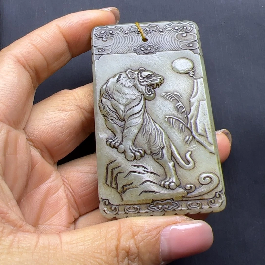 和田玉未镶嵌把件用****6