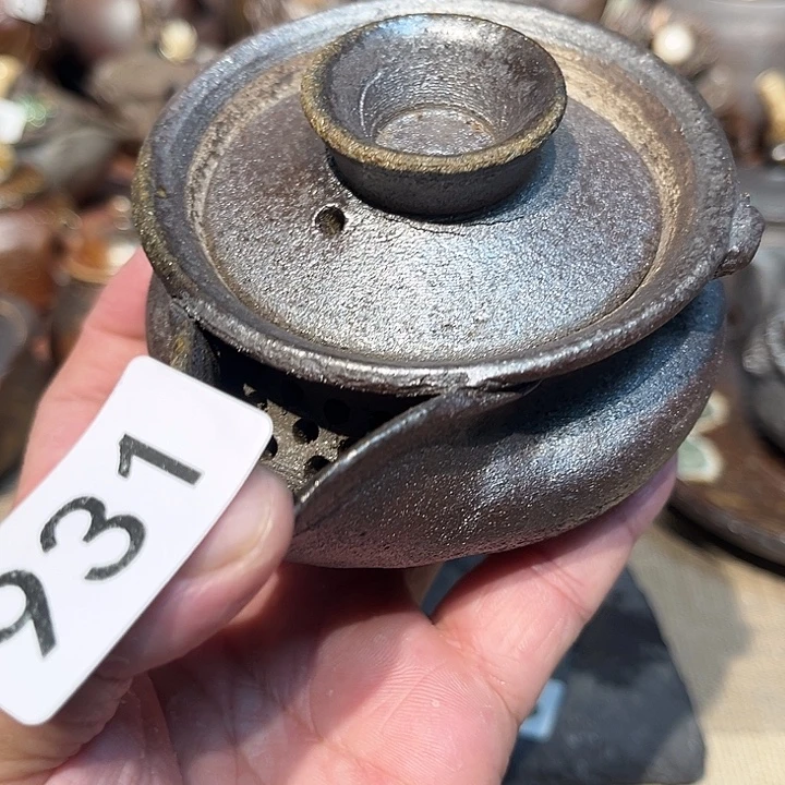 柴烧裸烧茶具放漏931