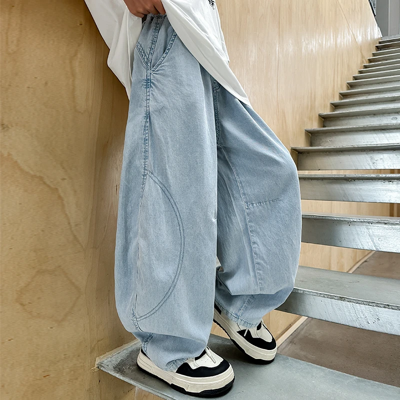 儿童装男童夏装防蚊裤2025新款薄款牛仔裤子大童夏季休闲宽松男孩