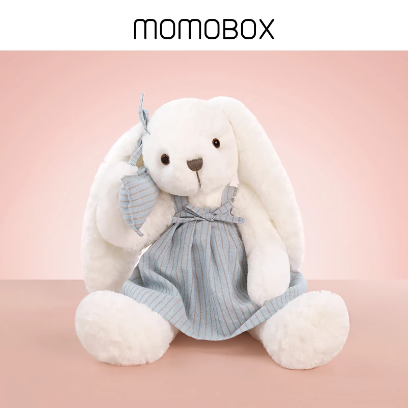 momobox可爱小兔子玩偶公仔安抚娃娃毛绒玩具娃娃生日礼物女孩