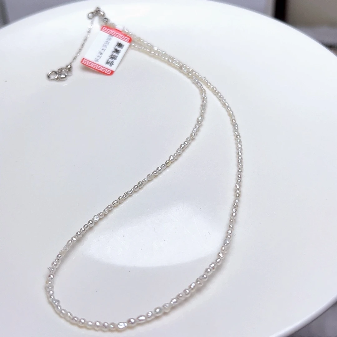 海水珍珠银S925镶嵌颈饰