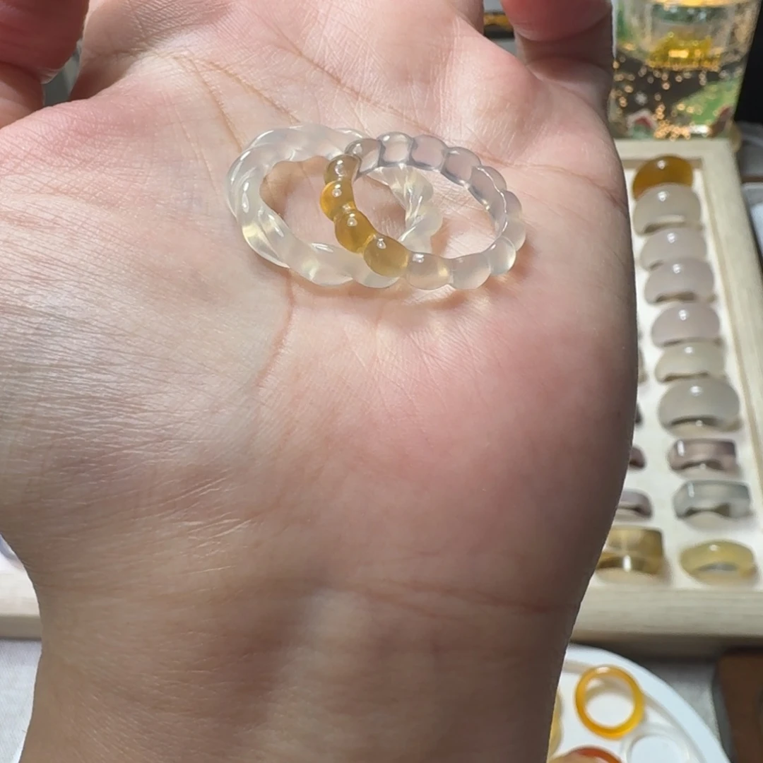 合金戒指玛瑙/玉髓772港15卡17.2