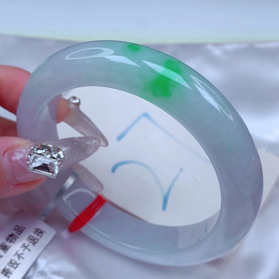 翡翠手镯未镶嵌天然缅甸翡翠A货手镯