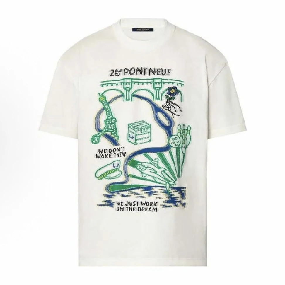 未使用 LouisVuitton/路易威登 SS24菲董短袖 M码 md1433