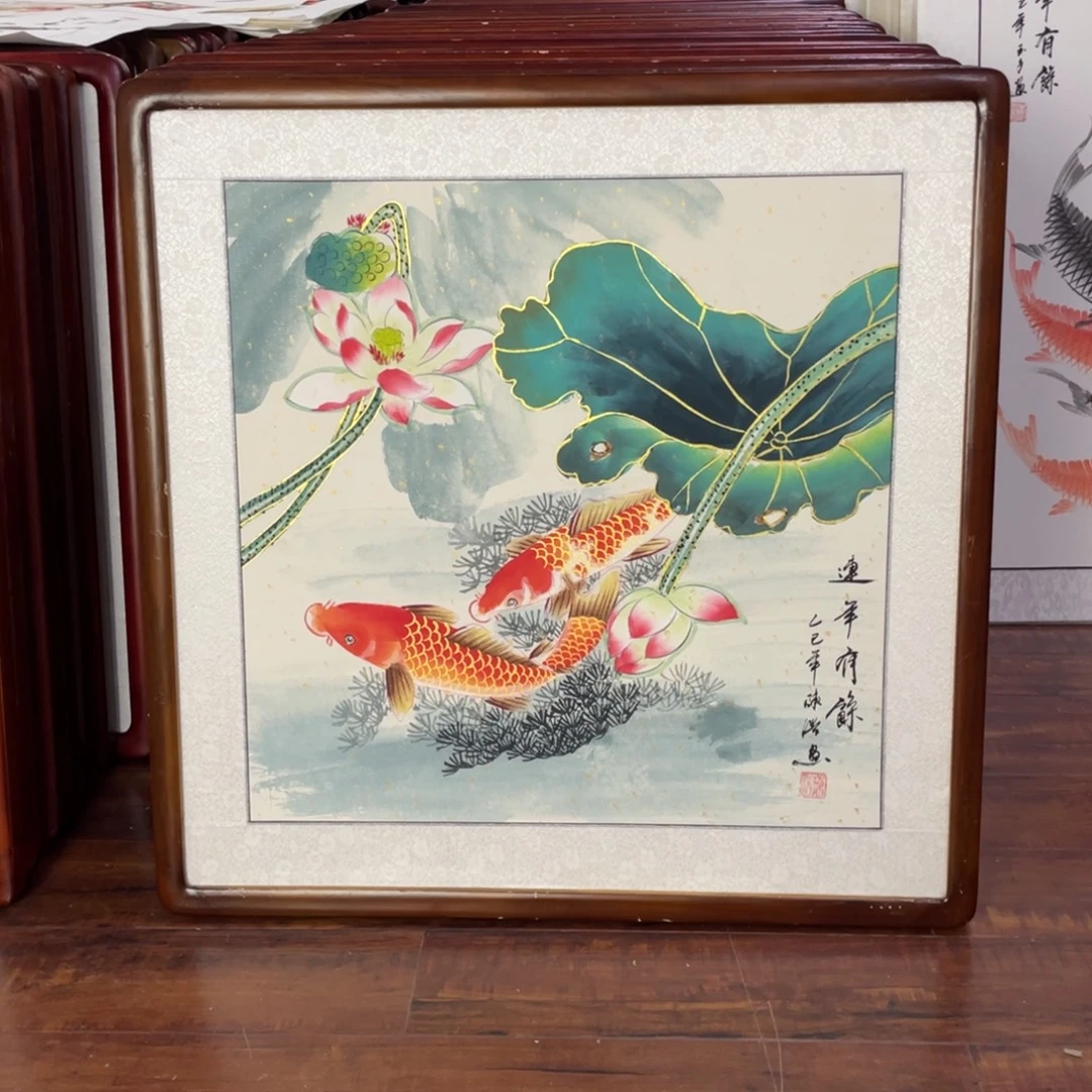 国画带框尺寸63*63厘米