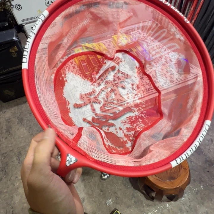 保煌鲫鱼红色抄网头，全新