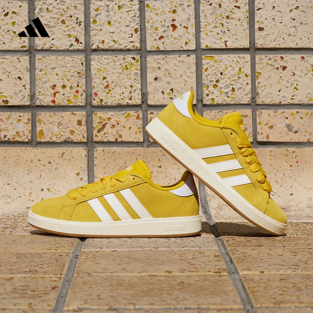 流光风 阿迪达斯「面包鞋」GRAND COURT BASE 00s低帮板鞋 IH6188