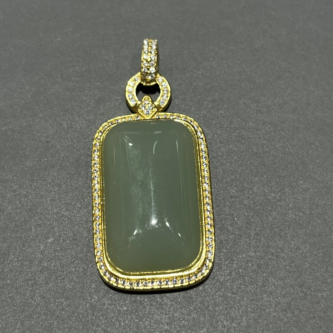 【菲菲】和田玉无事牌吊坠@k