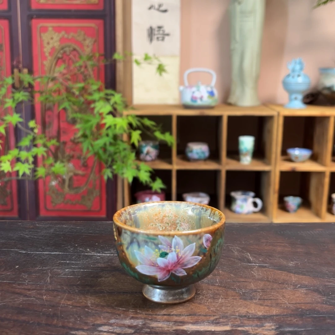 柴烧手工手绘陶瓷