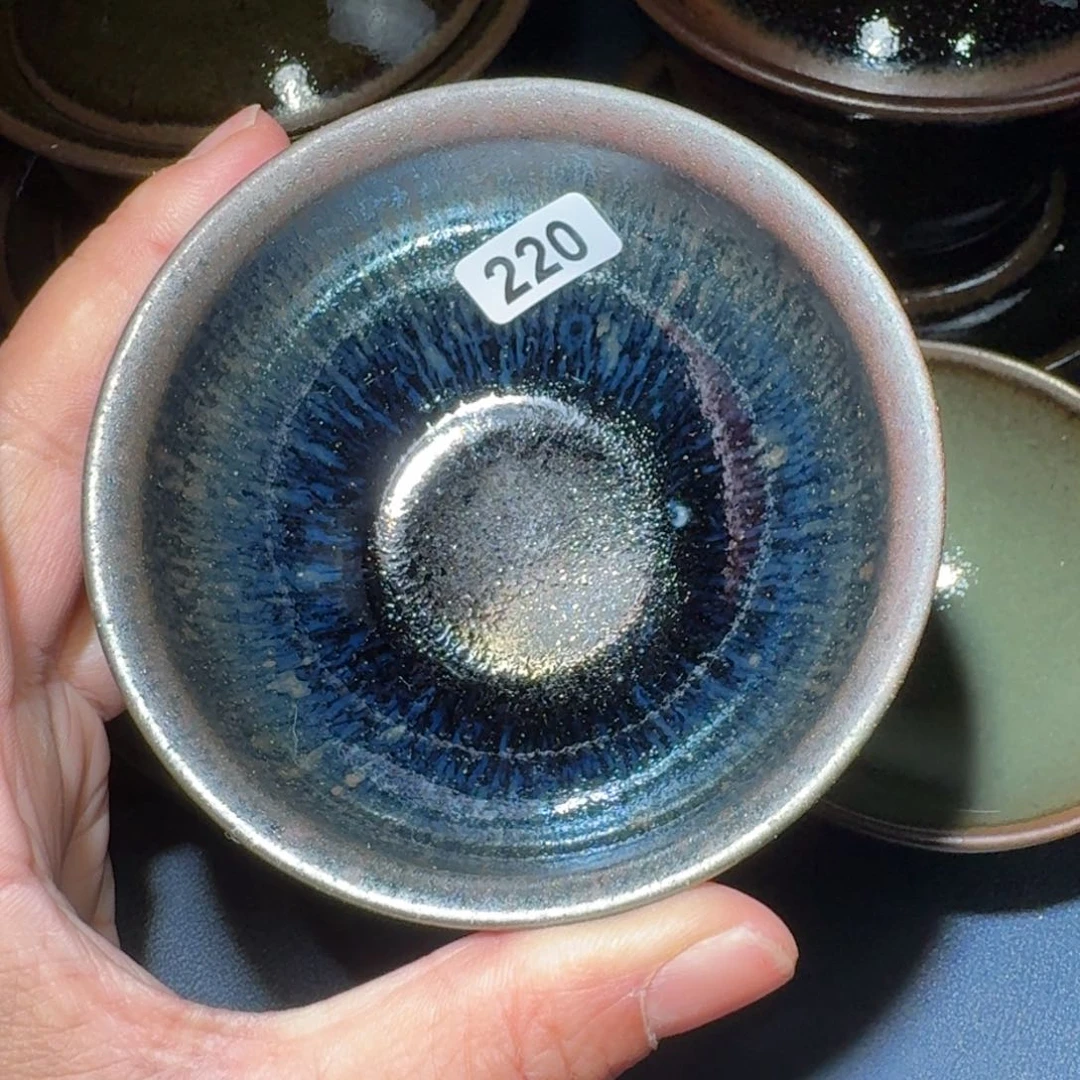 小雨茶盏，手工柴烧，瑕疵