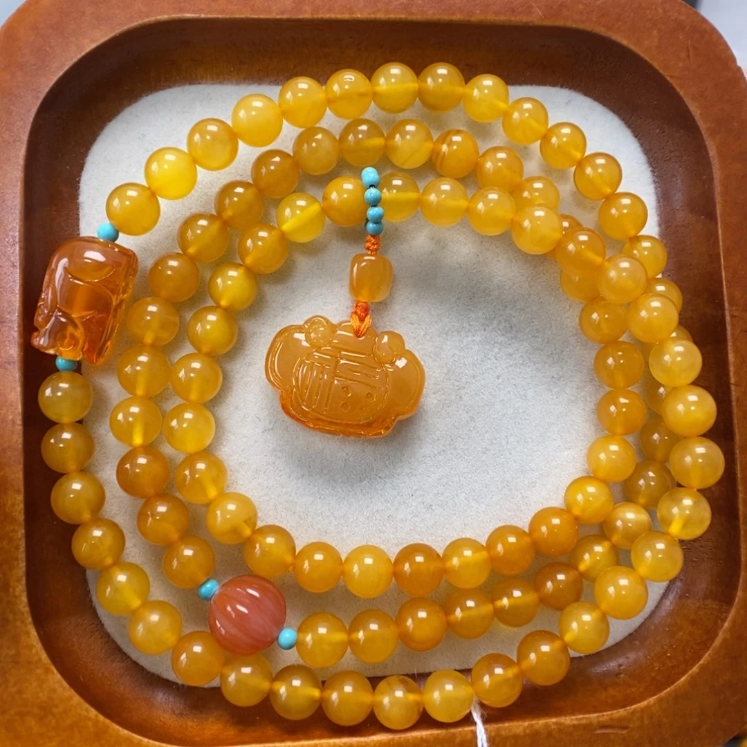 蜜蜡未镶嵌手串蜜蜡