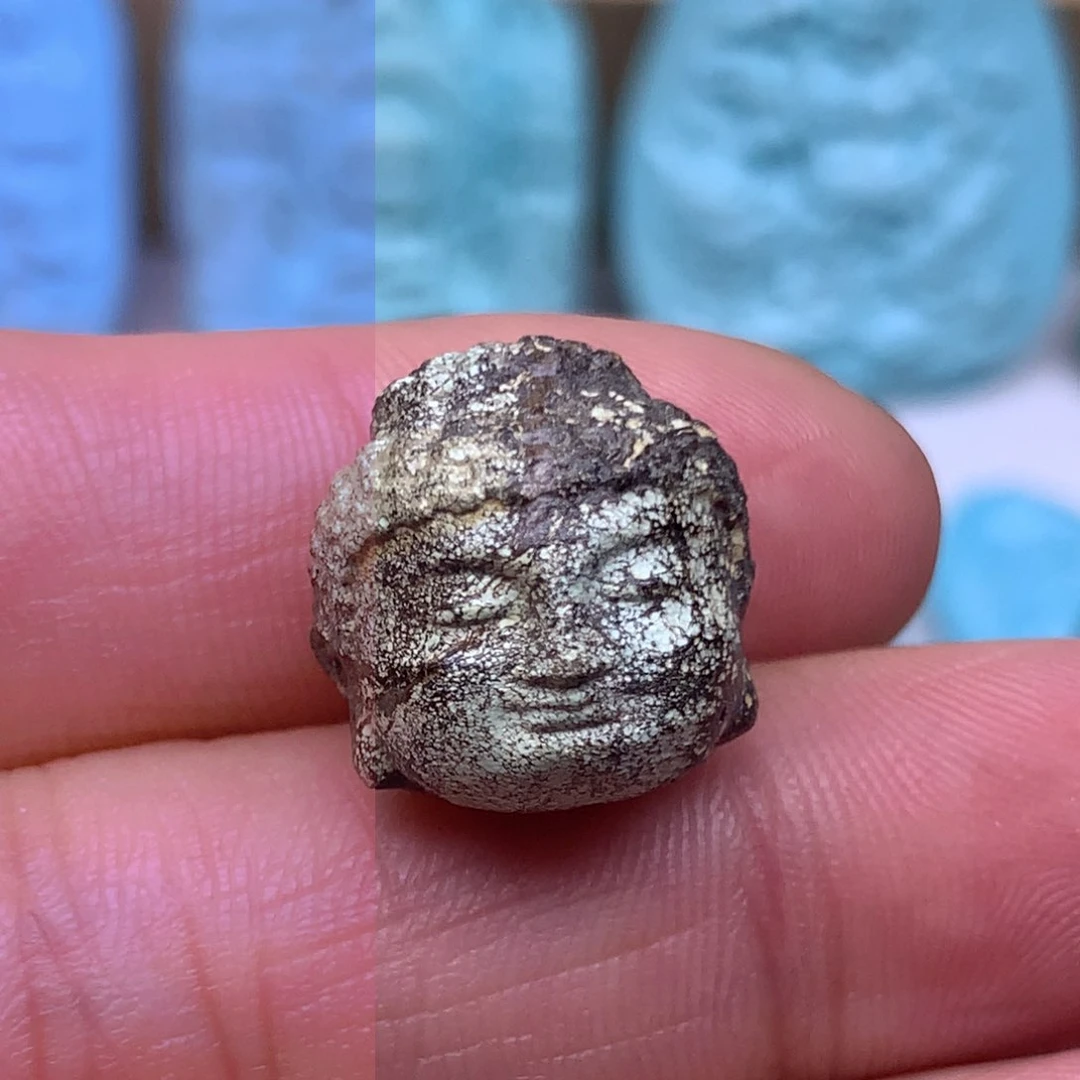 微瑕疵特色佛首4.1克