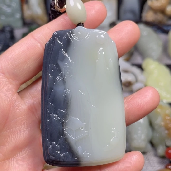 和田玉未镶嵌挂件