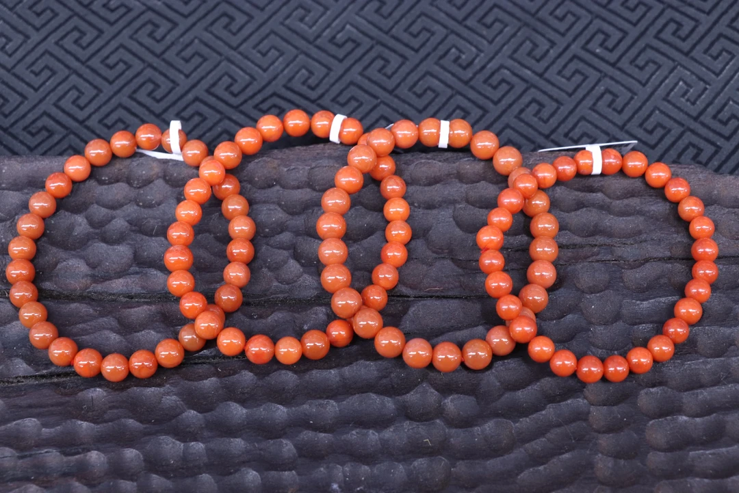 1原矿无优化天然南红保山冷水河单圈6mm左右多样性发一件