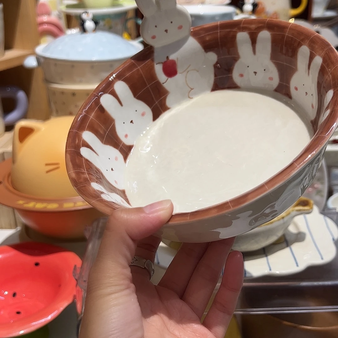 景德镇立体兔子碗