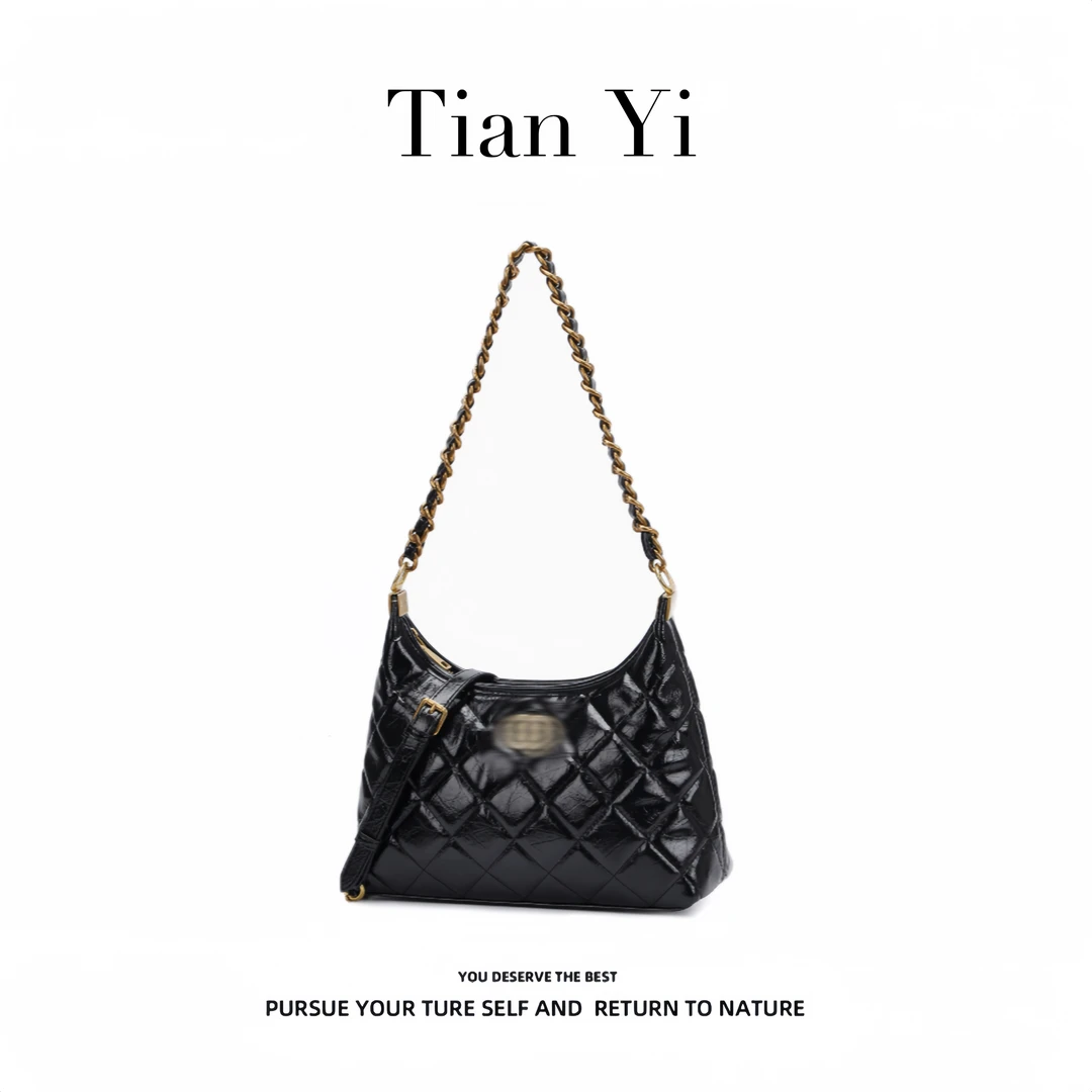 夏季菱格小香风洋气腋下包2515#