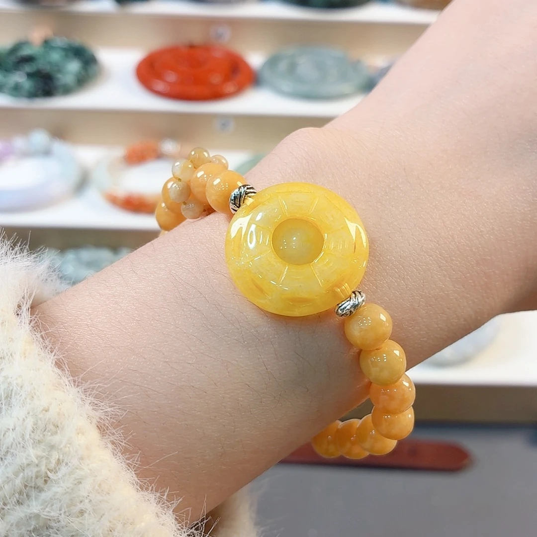 翡翠未镶嵌手链手串