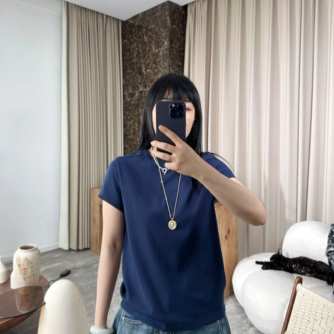 infobyfive福利夏季福利女士彩色圆领短袖二代正肩T恤NF0502281