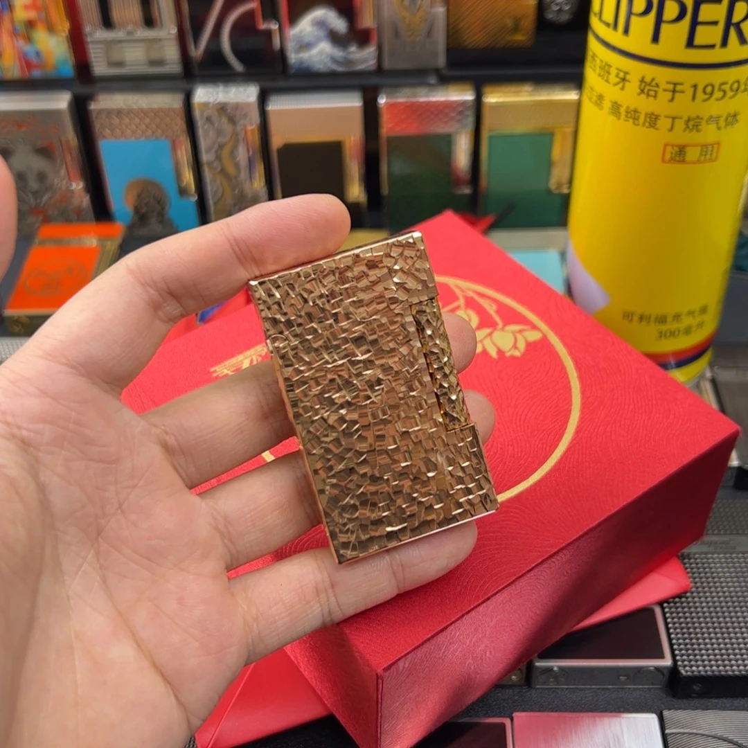 碎碎冰玫瑰金高端朗声打火机