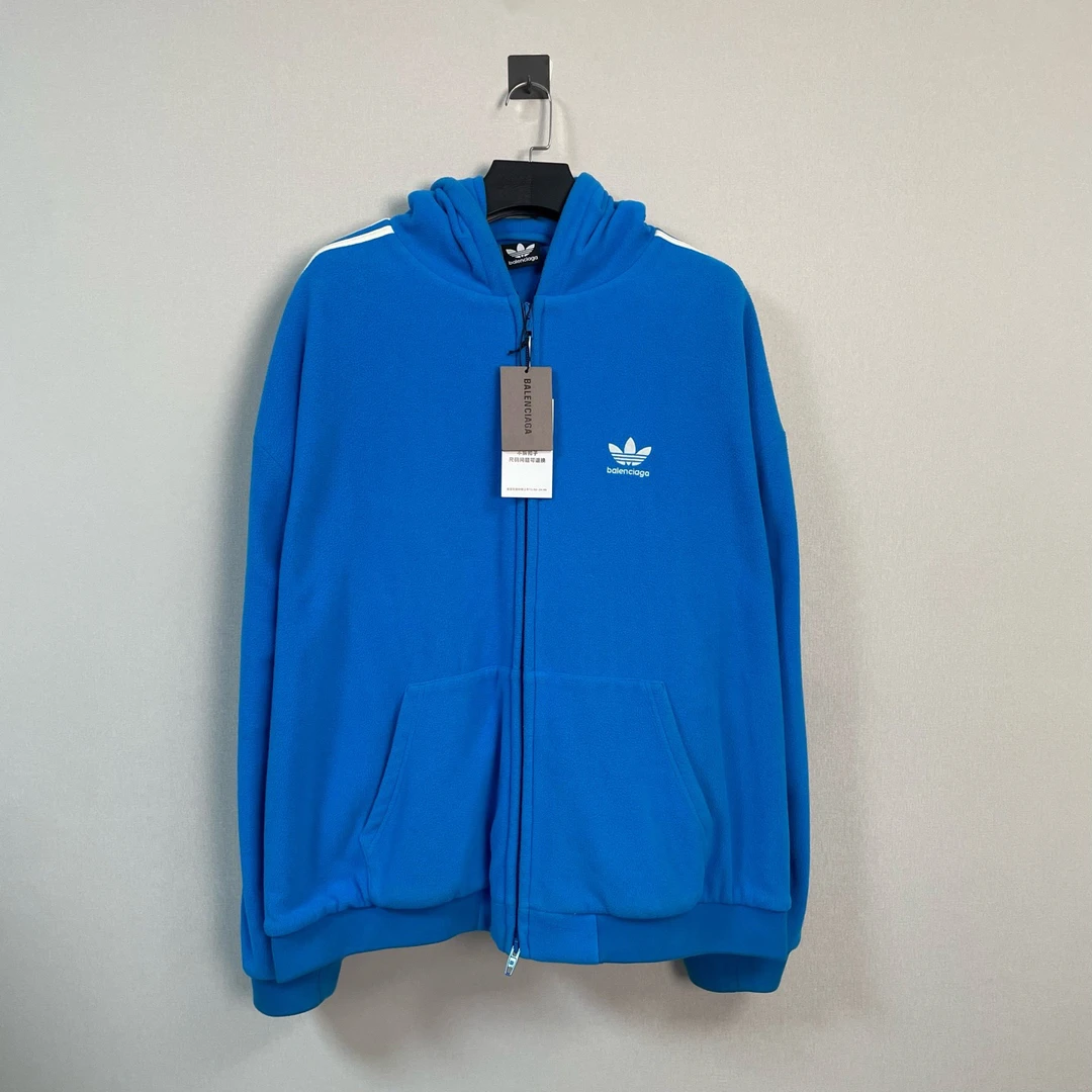 未使用 Balenciaga/巴黎世家 adidas最新摇粒绒外套/L码/价19900