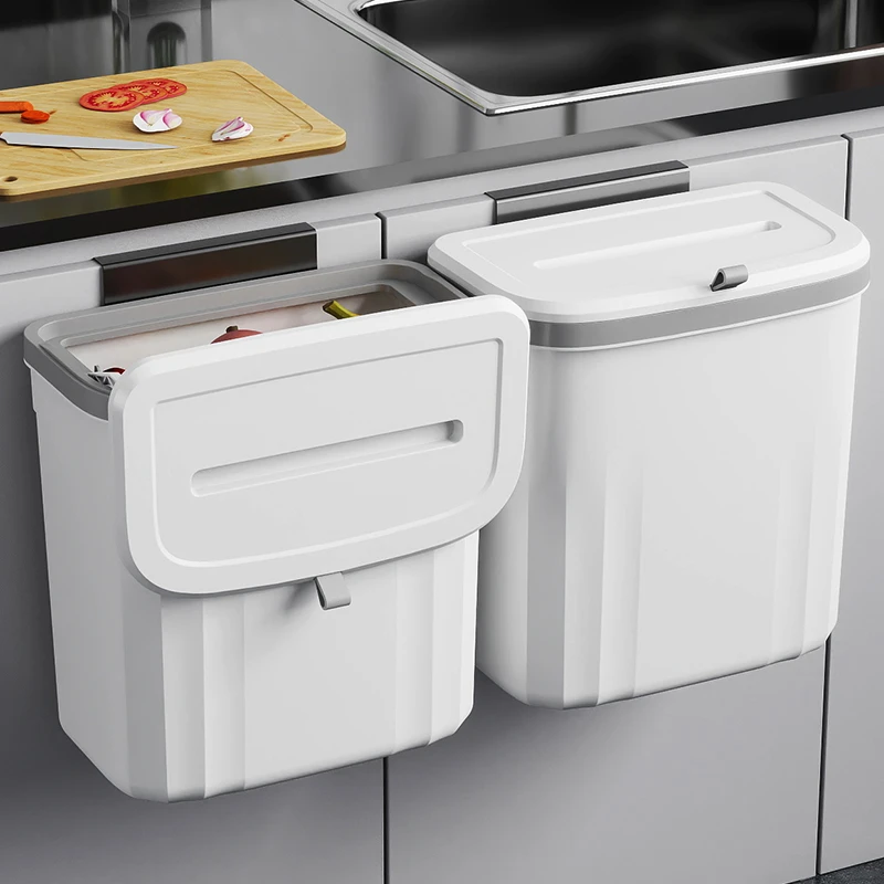 卫生间专用垃圾桶厨房挂式厕所纸篓家用大号带盖网红学生宿舍纸桶