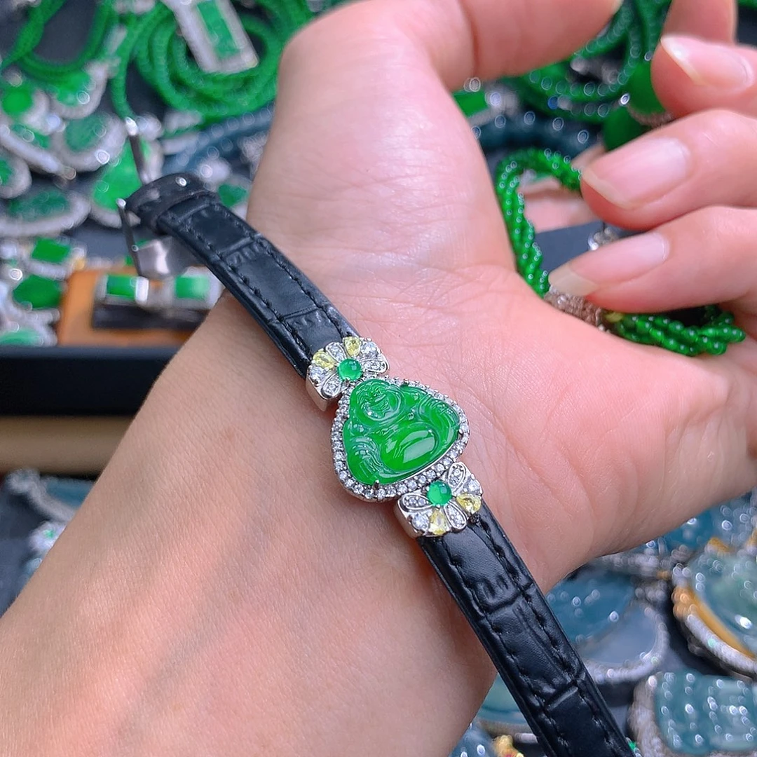 未镶嵌手链翡翠翡翠