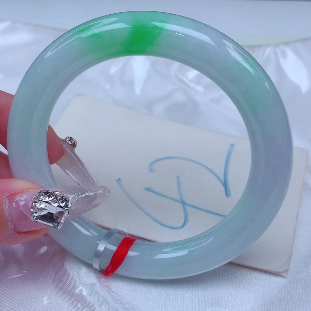 翡翠手镯未镶嵌天然缅甸翡翠A货手镯