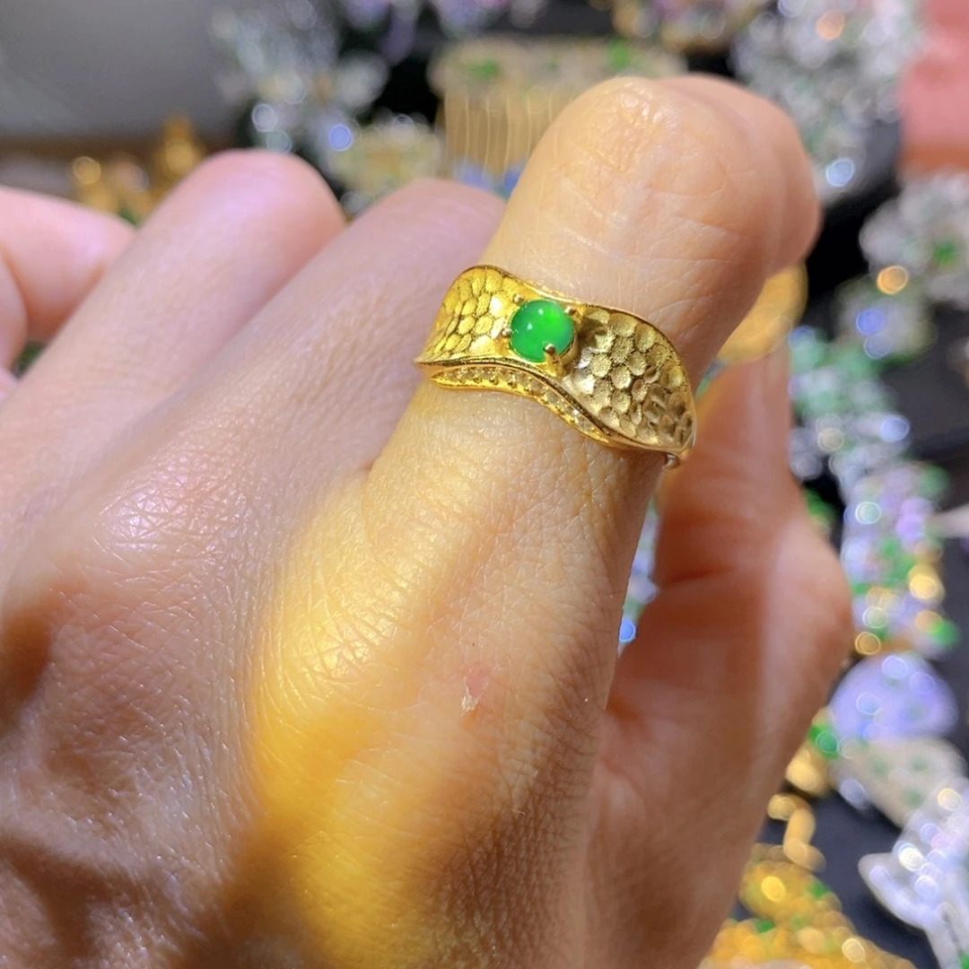 吊坠(不含链)银S925镶嵌翡翠