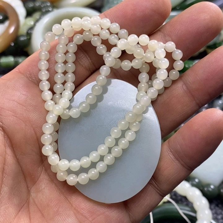 和田玉未镶嵌手链