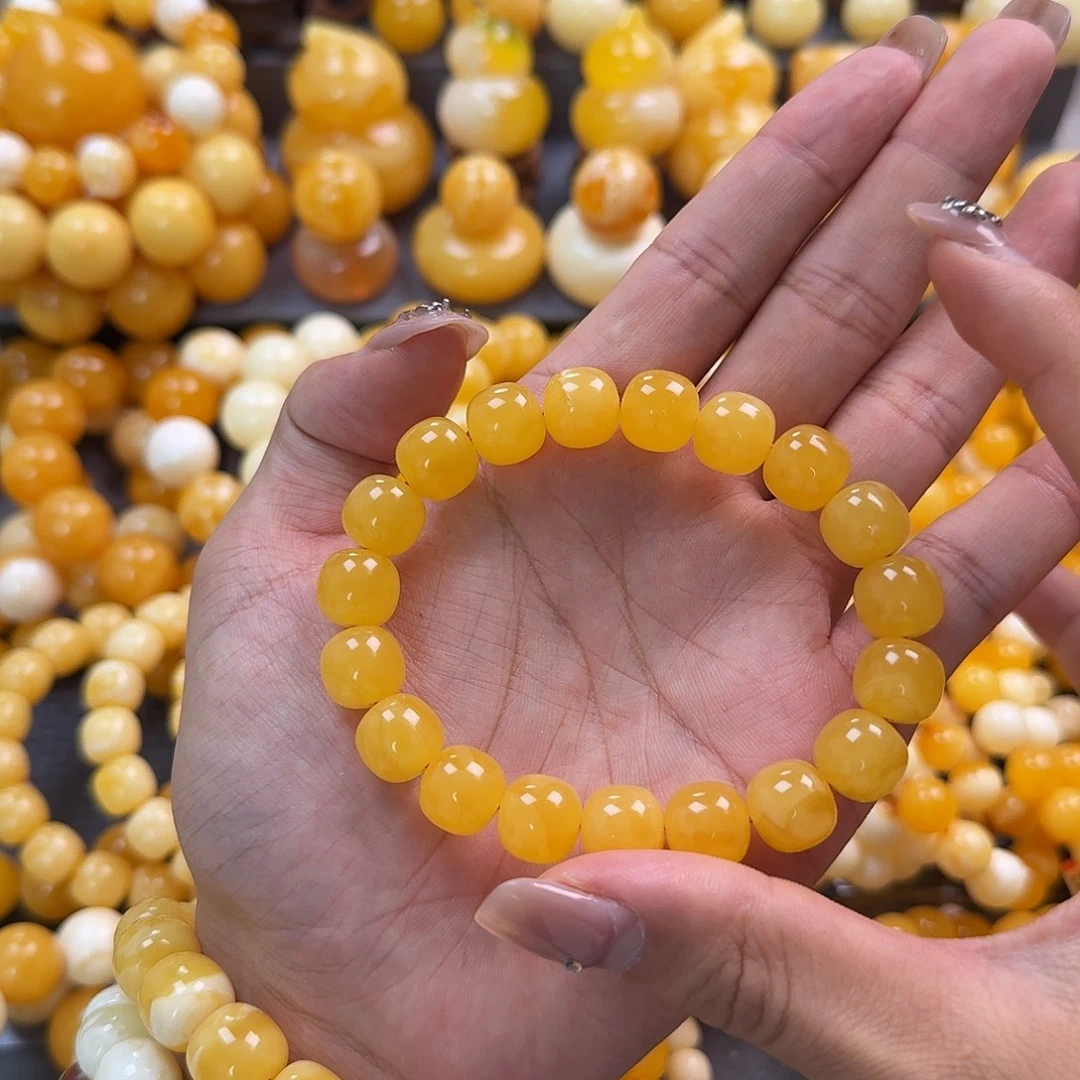 蜜蜡未镶嵌珠宝奇石同料12mm