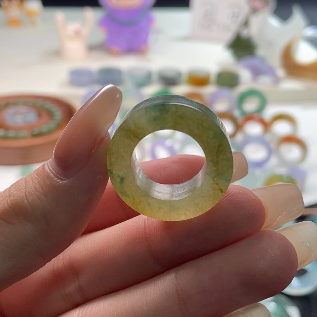 未镶嵌定制翡翠定制黄飘绿11-17