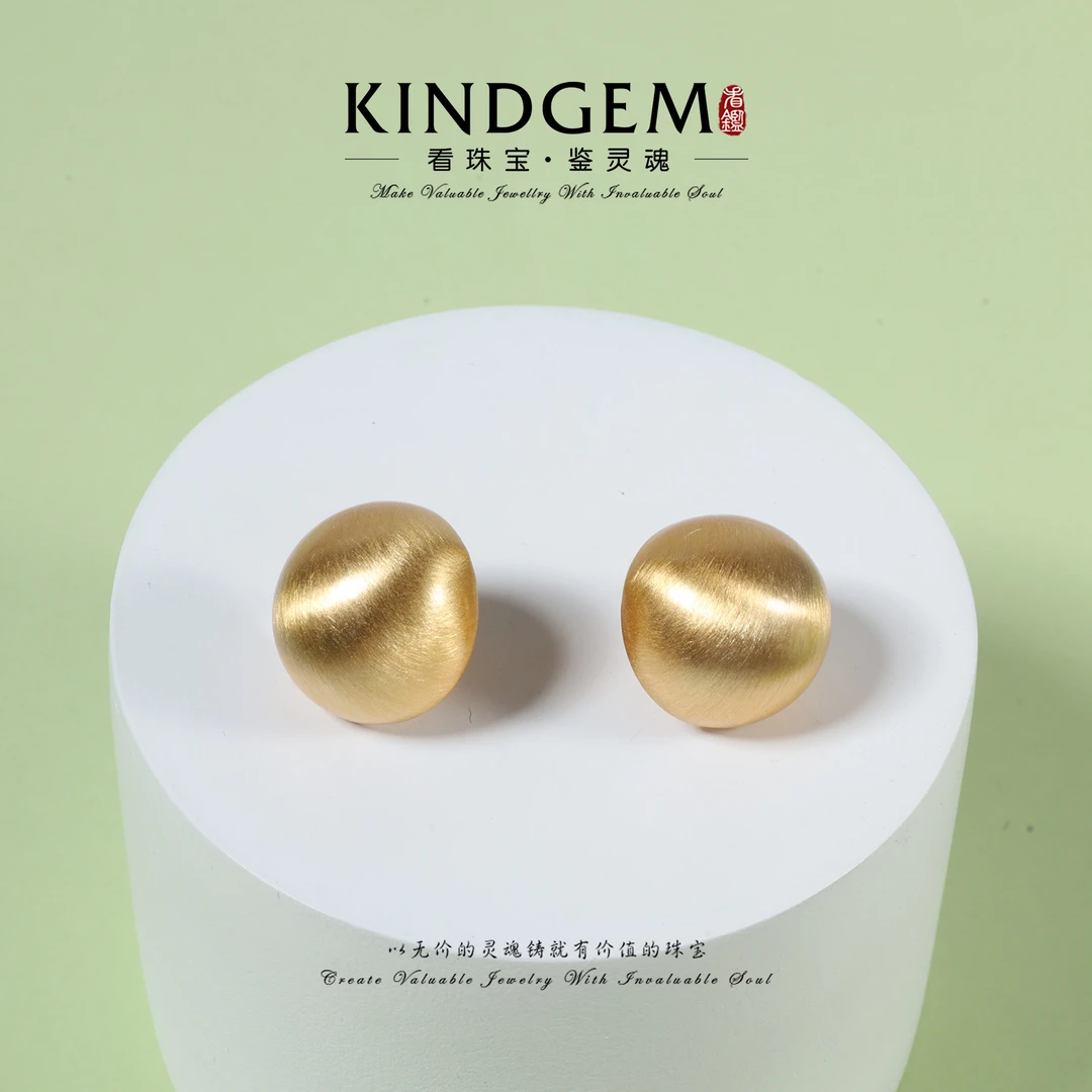 铜合金锆石耳饰 KindGem 法式气质设计款时尚镶嵌耳饰 C-44516