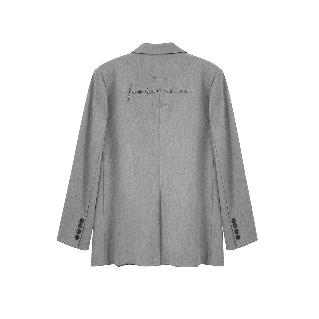 KXL 设计师轻奢风西服(灰色)5105