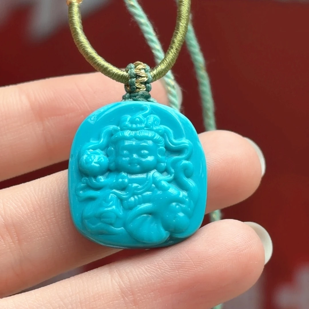 绿松石未镶嵌颈饰