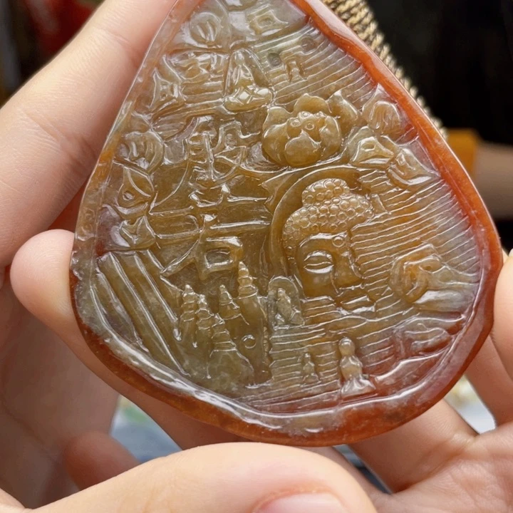 翡翠未镶嵌吊坠(不含链)A69