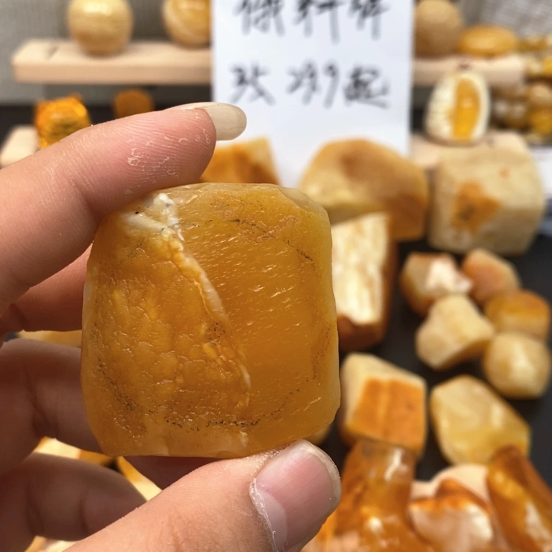 定制琥珀未镶嵌不****头天然蜜蜡原石加工不退不换