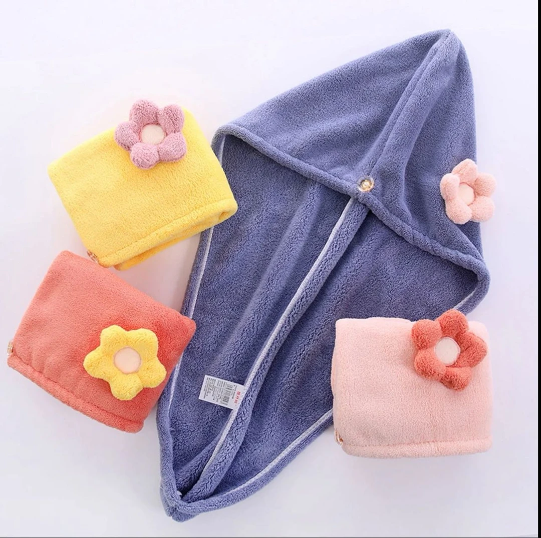 新疆包邮-成人儿童浴室超吸水干发帽