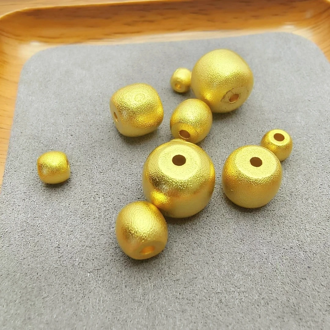 合金手链 实心桶珠顶珠腰珠隔珠串珠 diy文玩手手链配珠