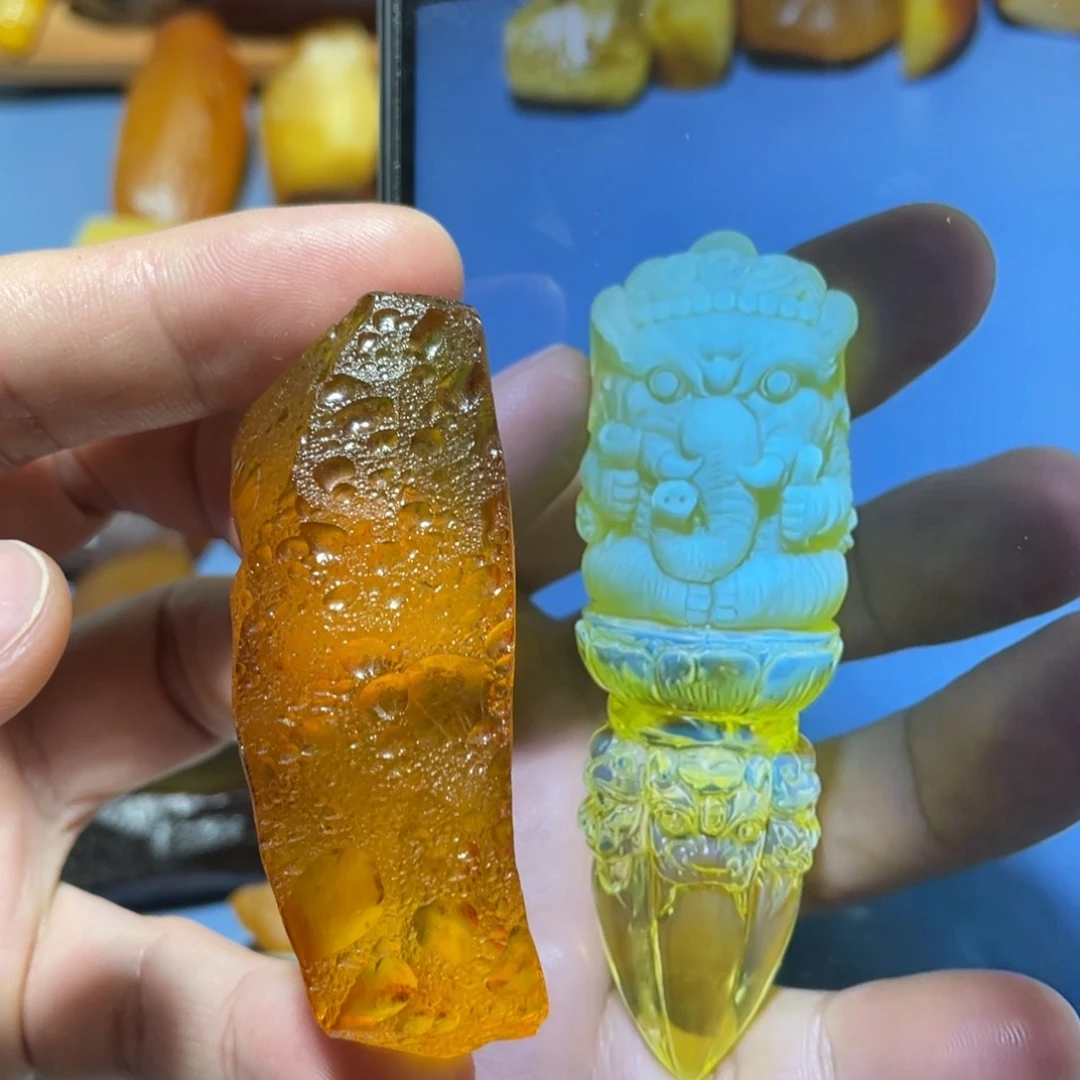 定制蜜蜡未镶嵌象神降魔杵