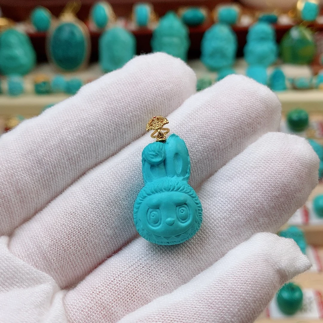 未镶嵌绿松石珠宝半成品