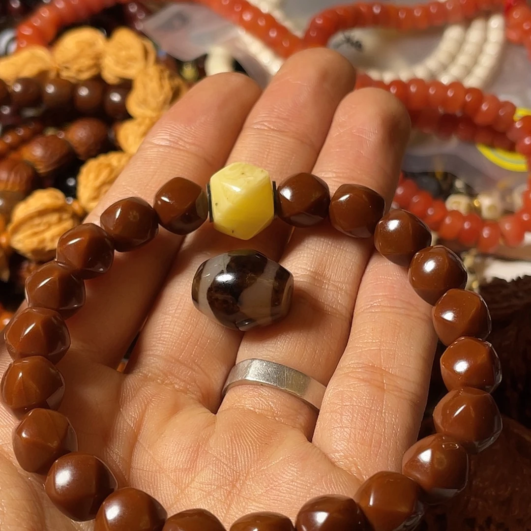 触***光吊坠白玉菩提珠子