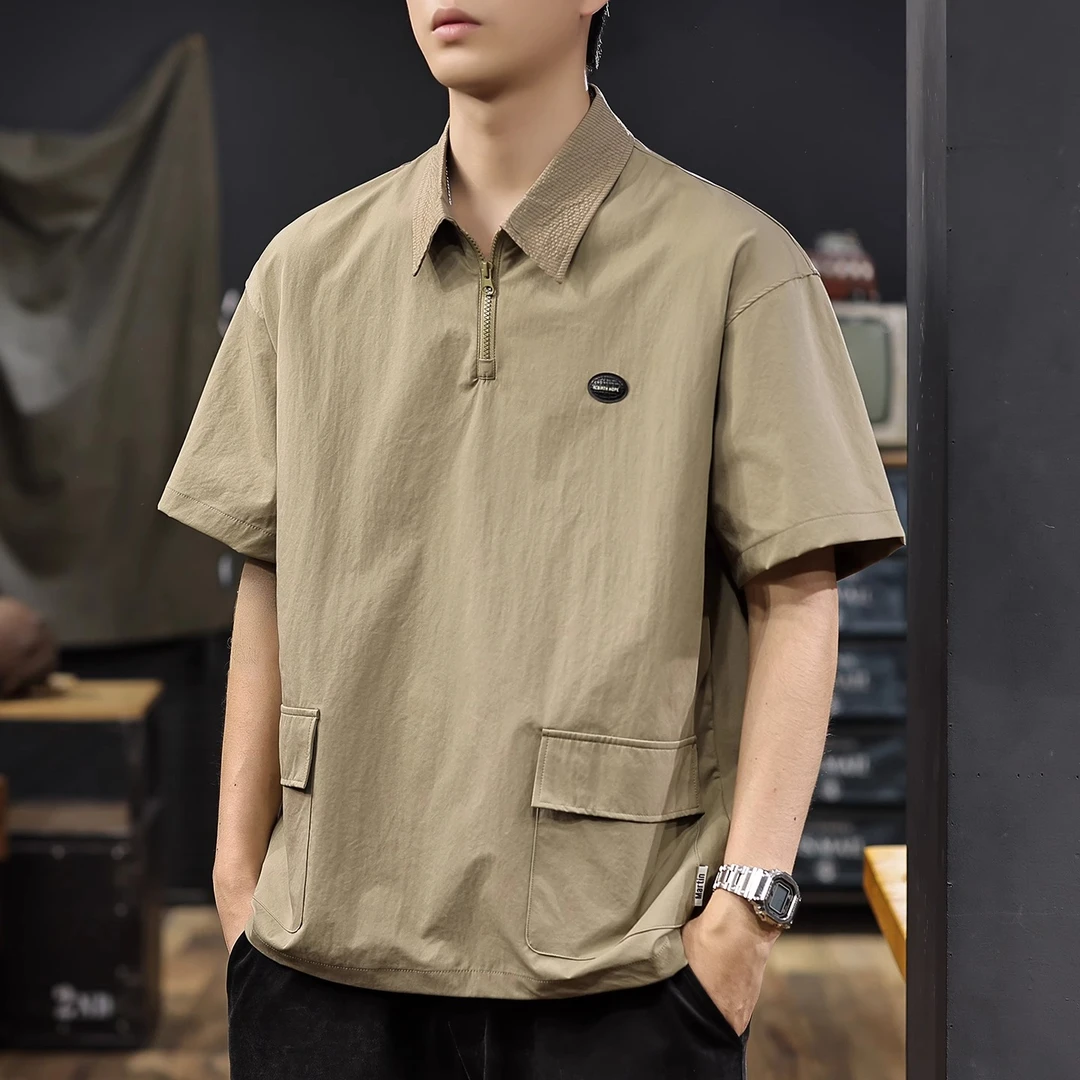 冰丝凉感速干短袖POLO衫男2026夏季新款轻薄透气男士T恤男款衣服t