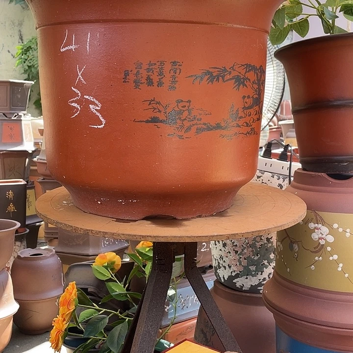 41平海花盆紫砂花盆紫砂花盆