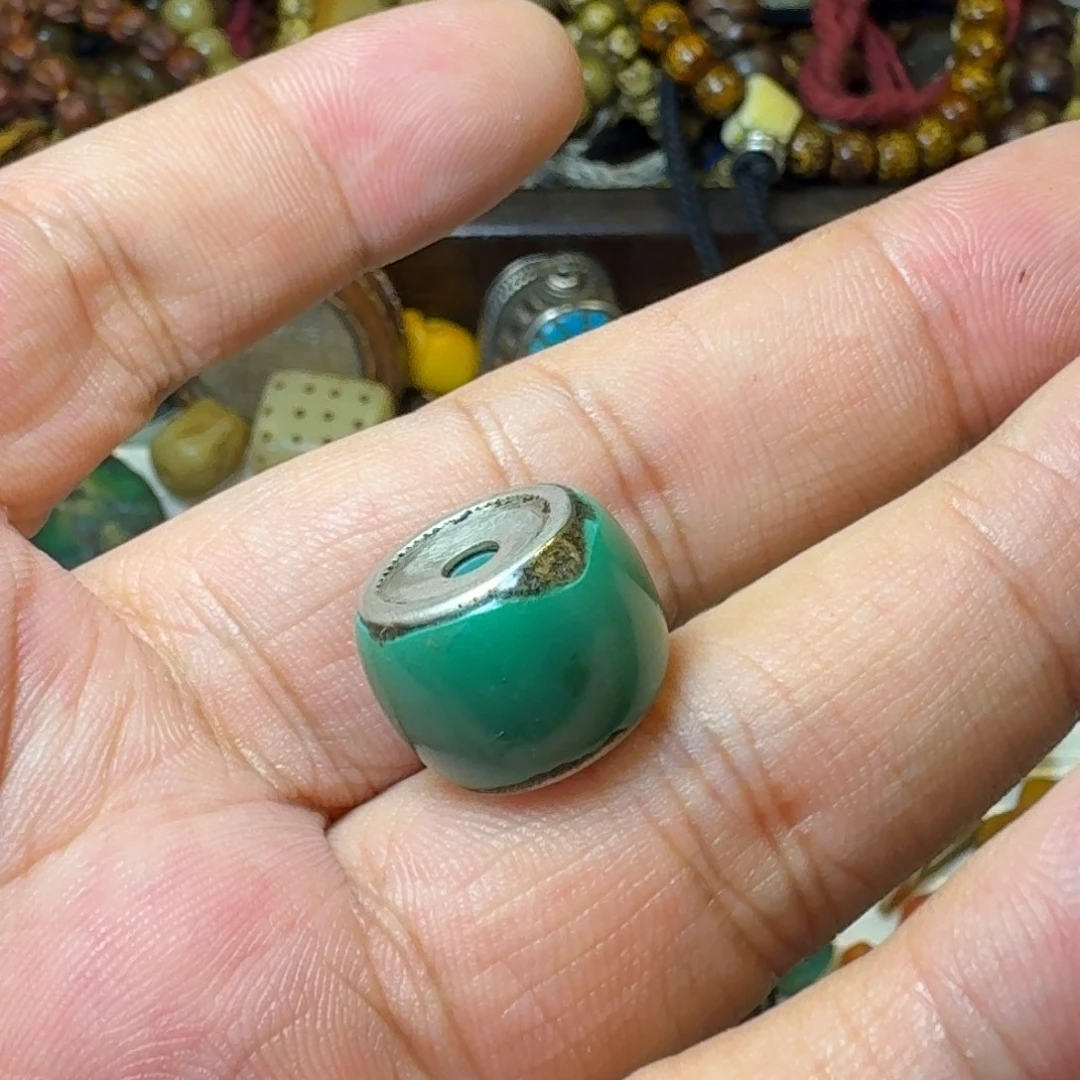 老松石腰珠配珠玉化老松