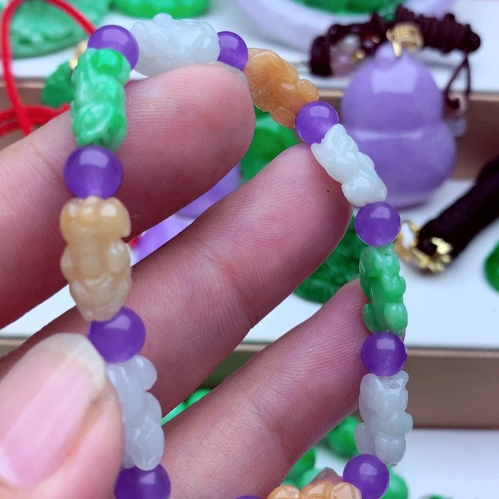翡翠未镶嵌手链手串